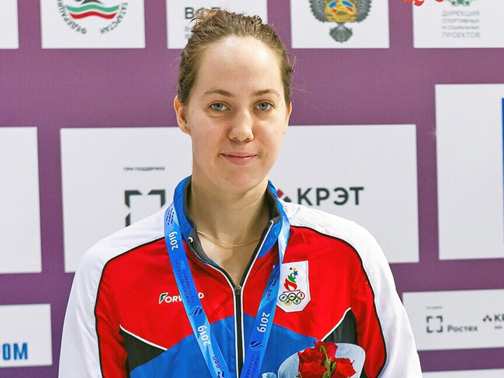03.03.21. Студентка Наталья Можина бронзовый призер СФО по плаванию